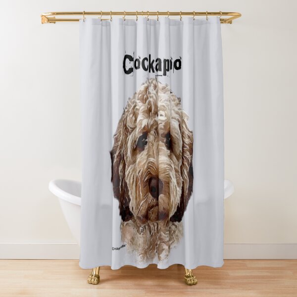 Item preview, Brown and White Cockapoo Dog  designed and sold by Happy Dog Doodles.