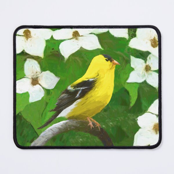 Item preview, Goldfinch Painting - Cute Original Bird Art designed and sold by alpendesigns.