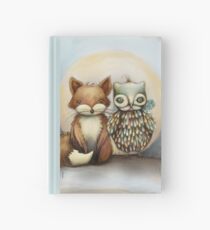 fox and owl Hardcover Journal