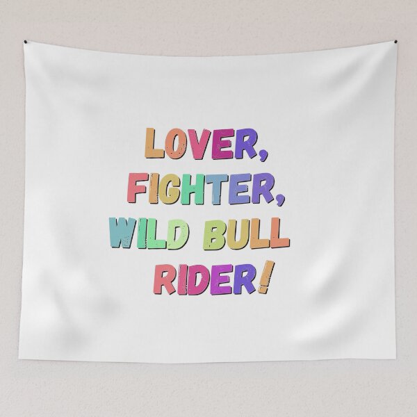 Item preview, Lover, Fighter, Wild Bull Rider! designed and sold by SunBearBooks.
