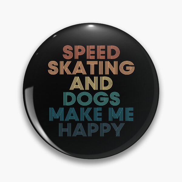 Item preview, Speed skating And Dogs Make Me Happy- Gift for Speed skating & Dogs Fans designed and sold by kindxinn.