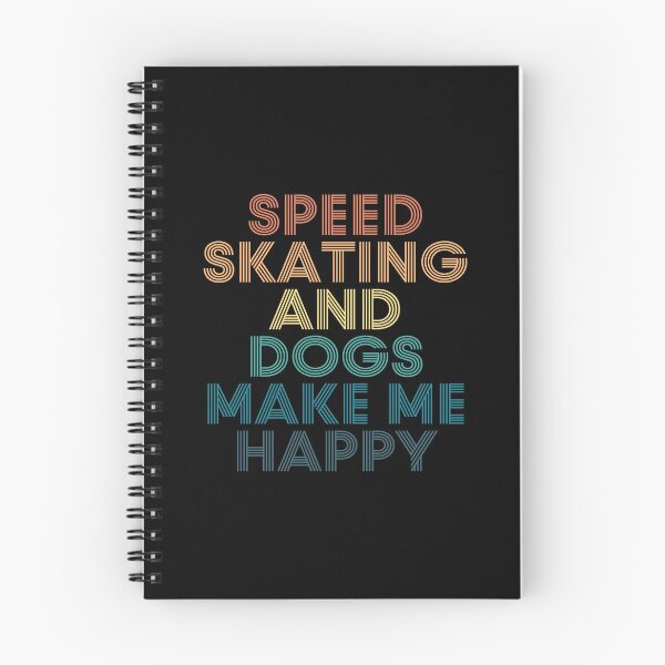 Item preview, Speed skating And Dogs Make Me Happy- Gift for Speed skating & Dogs Fans designed and sold by kindxinn.