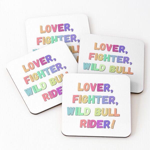 Item preview, Lover, Fighter, Wild Bull Rider! designed and sold by SunBearBooks.