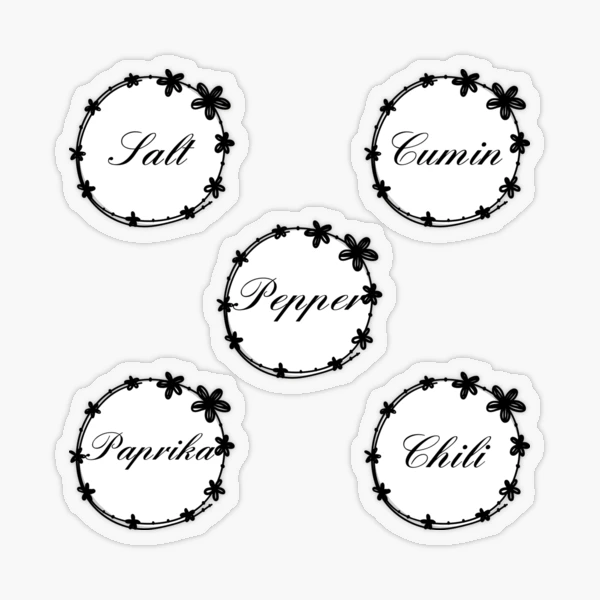 pack-1-round-outlined-cute-floral-spice-jar-labels-sticker-for-sale-by-rbmarket-redbubble