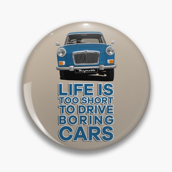 Item preview, Life is too short to drive boring cars - MG Magnette MK3 - blue designed and sold by knappidesign.