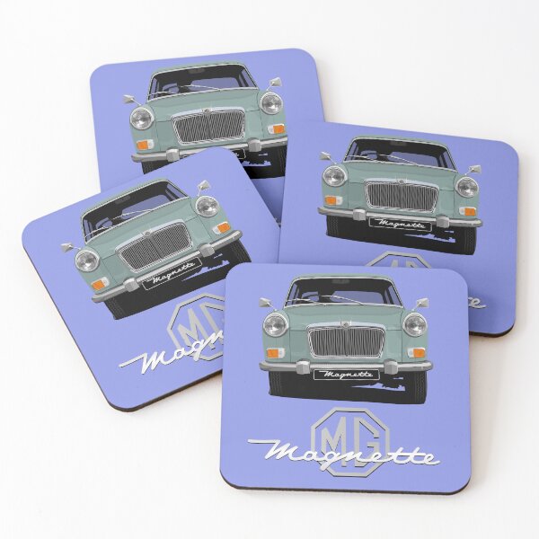 Item preview, MG Magnette Mark IV -  cornering in smoke gray designed and sold by knappidesign.