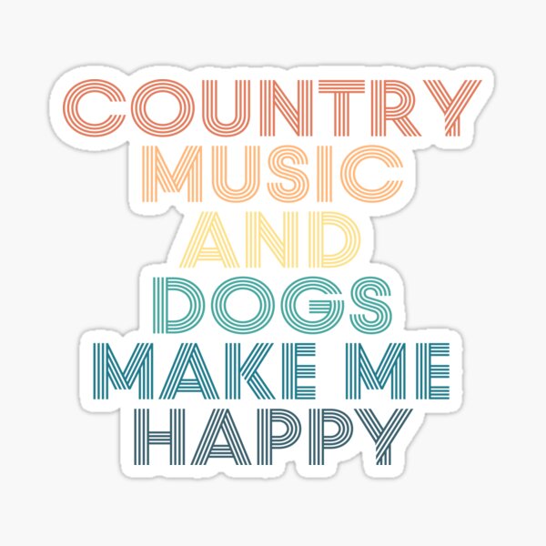 Item preview, Country music And Dogs Make Me Happy- Gift for Country music & Dogs Fans designed and sold by kindxinn.