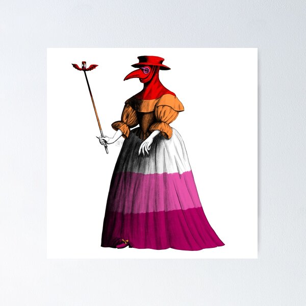 Item preview, Lady Plague Doctor (lesbian pride flag) designed and sold by Alex Tal.