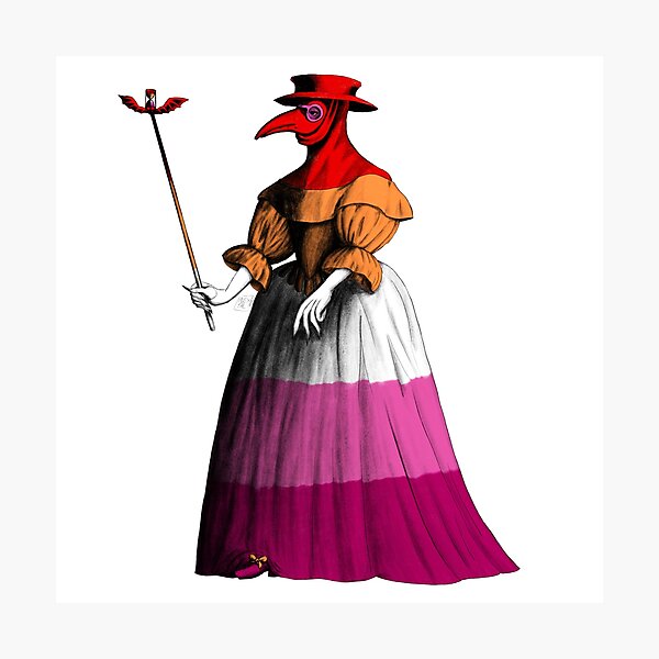 Item preview, Lady Plague Doctor (lesbian pride flag) designed and sold by Alex Tal.