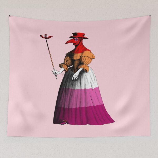 Item preview, Lady Plague Doctor (lesbian pride flag) designed and sold by Alex Tal.