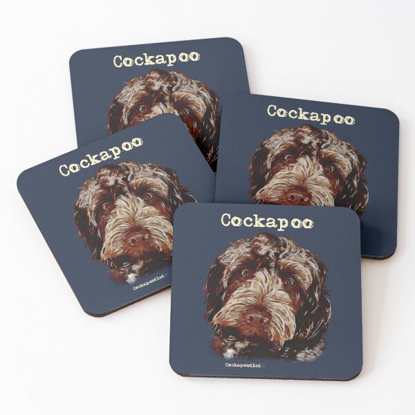 Item preview, Chocolate Brown Cockapoo Dog  designed and sold by Happy Dog Doodles.