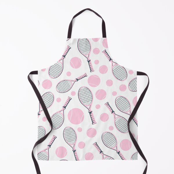 Item preview, Copy of Cute Tennis Rackets & Balls Dusty Pink Blue Sports Pattern designed and sold by lovelyvibezzzz.
