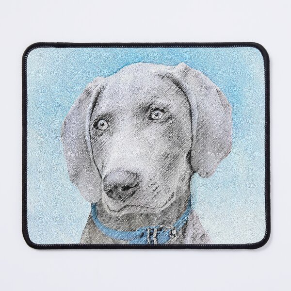 Item preview, Weimaraner Painting - Cute Original Dog Art designed and sold by alpendesigns.