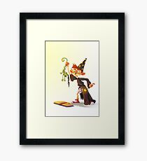 Silly lizard Framed Print