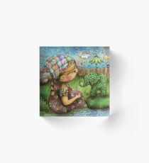 There's an Elephant in my Garden Acrylic Block