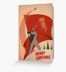 Rote Weihnachten Grußkarte