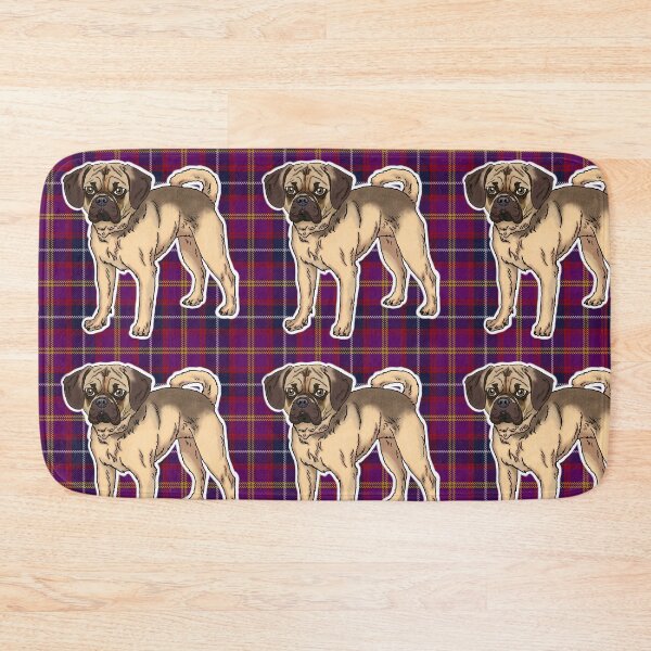 Item preview, Puggle on Tartan designed and sold by FivePugs.