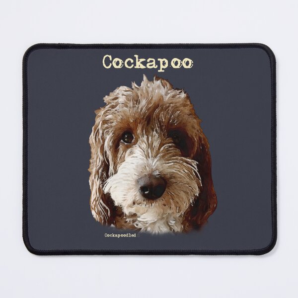 Item preview, Red and White Cockapoo Dog  designed and sold by Happy Dog Doodles.