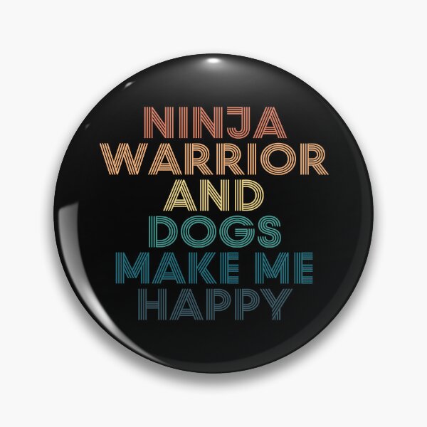 Item preview, Ninja Warrior And Dogs Make Me Happy- Gift for Ninja Warrior & Dogs Fans designed and sold by kindxinn.