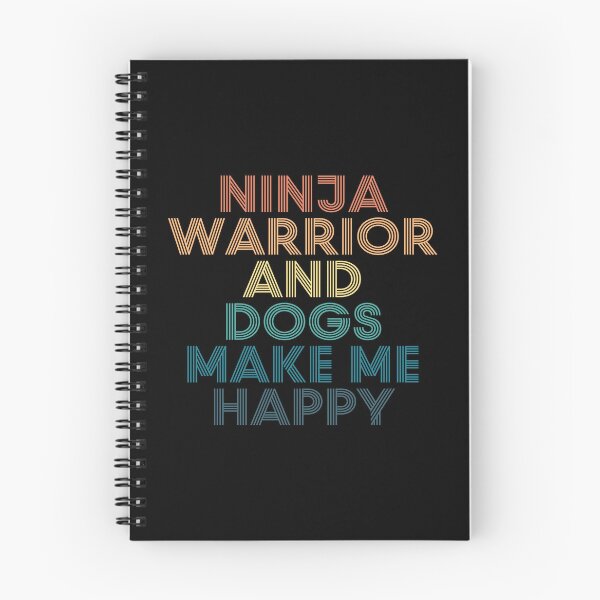 Item preview, Ninja Warrior And Dogs Make Me Happy- Gift for Ninja Warrior & Dogs Fans designed and sold by kindxinn.