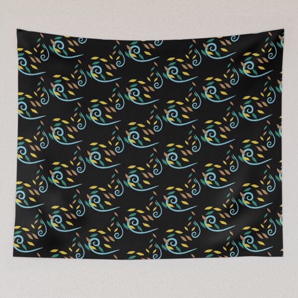 Item preview, Design of a swirl of colorful leaves flying through the air in autumn designed and sold by Martapp.