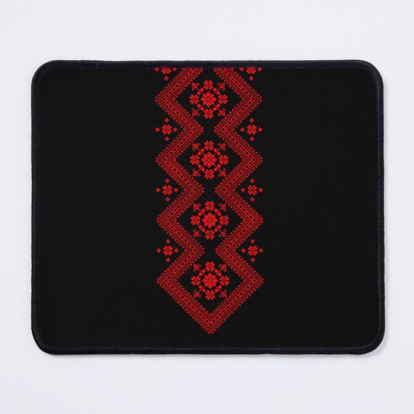 Item preview, Ukrainian Ornaments, ukrainian vyshyvanka ornament | European Ukrainian Ladies Embroidery Floral Design Red Black Flowers Ukrainian Souvenir For Her designed and sold by GaliaTati.