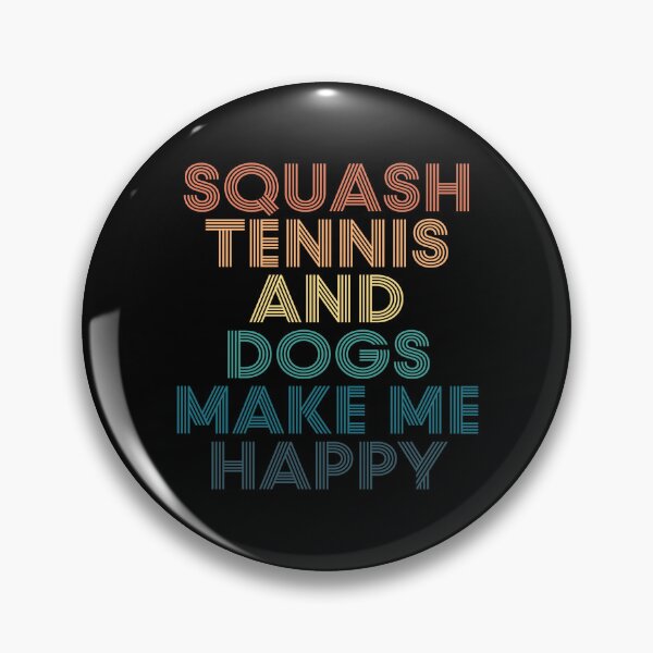 Item preview, Squash tennis And Dogs Make Me Happy- Gift for Squash tennis & Dogs Fans designed and sold by kindxinn.