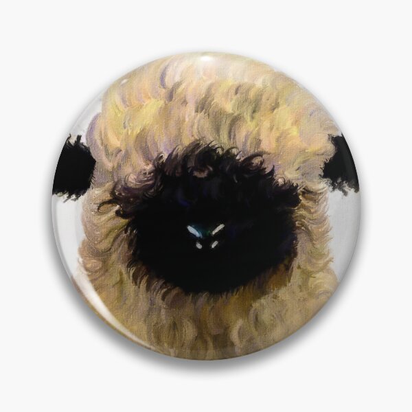 Item preview, Swiss Valais Blacknose Sheep, Cute farm animal, Walliser Schwarznasenschaf, Fluffy sheep designed and sold by Paintcorner.