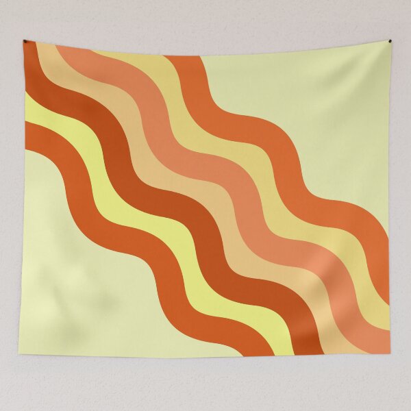 Item preview, Yellow and orange diagonal waves designed and sold by BattaAnastasia.