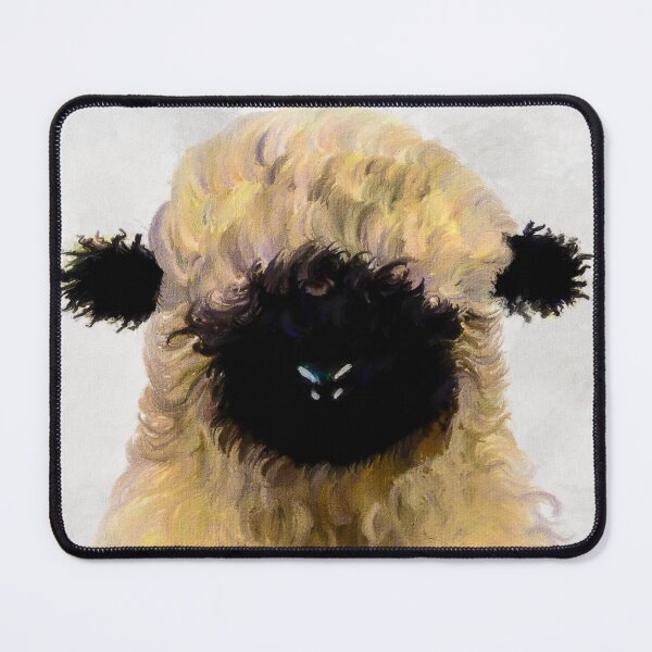 Item preview, Swiss Valais Blacknose Sheep, Cute farm animal, Walliser Schwarznasenschaf, Fluffy sheep designed and sold by Paintcorner.