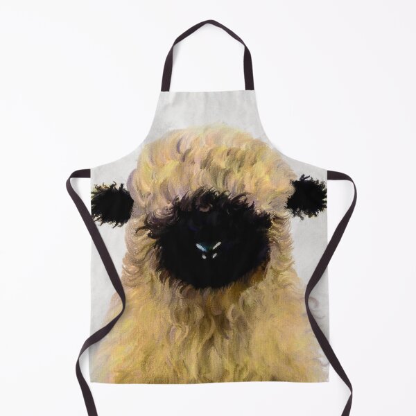Item preview, Swiss Valais Blacknose Sheep, Cute farm animal, Walliser Schwarznasenschaf, Fluffy sheep designed and sold by Paintcorner.