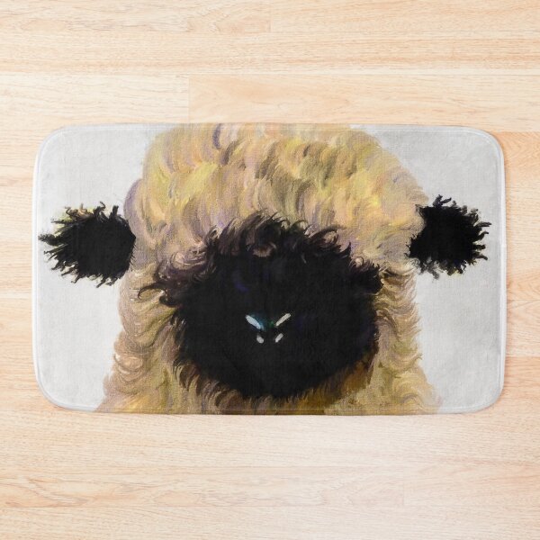 Item preview, Swiss Valais Blacknose Sheep, Cute farm animal, Walliser Schwarznasenschaf, Fluffy sheep designed and sold by Paintcorner.