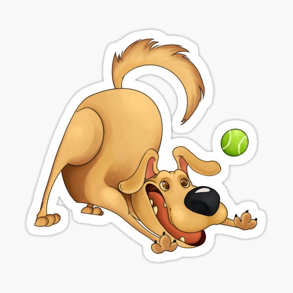 Labrador Tennis Sticker