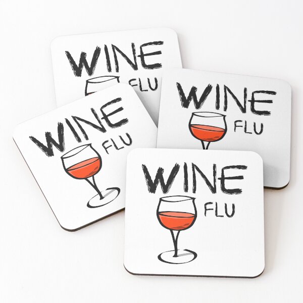 Item preview, Wine flu funny quote designed and sold by Ashtreemeadow.