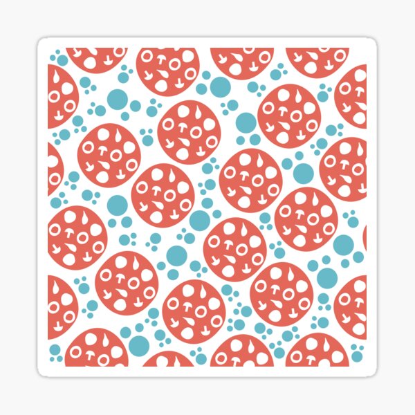 Pizza Seamless Pattern  Sticker