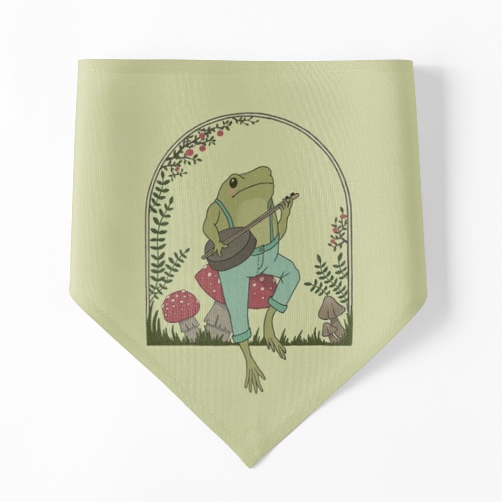 Melancholic Vintage Frog: Banjo Player on Mushroom Toadstool, Cottagecore  and Goblincore Aesthetics with Edgy Grunge Shower Curtain for Sale by  MinistryOfFrogs