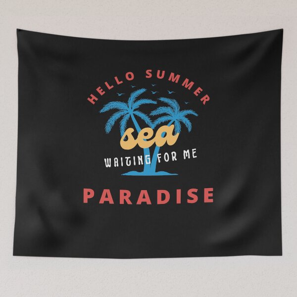 Item preview, hello summer sea waiting for me paradise funny designed and sold by klimov0101.