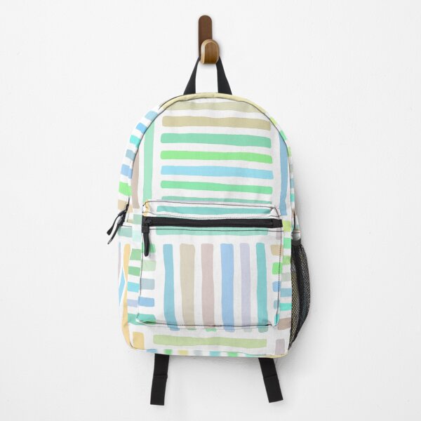 Item preview, Abstract Geometric 08 (Bright Candy Colored Stripe Design) designed and sold by ToluaPrints.
