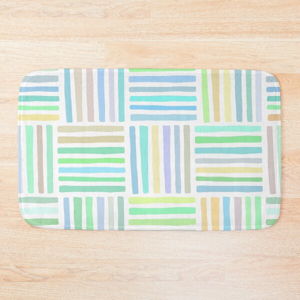 Item preview, Abstract Geometric 08 (Bright Candy Colored Stripe Design) designed and sold by ToluaPrints.