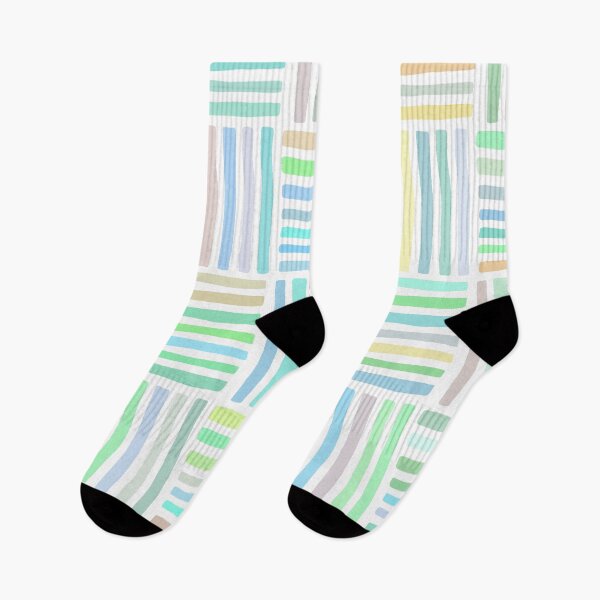 Item preview, Abstract Geometric 08 (Bright Candy Colored Stripe Design) designed and sold by ToluaPrints.