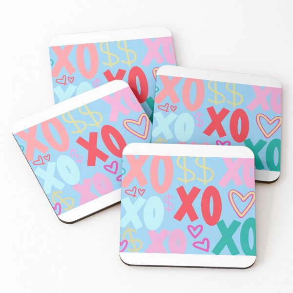 Item preview, preppy xoxo art print designed and sold by elizabethpivec.