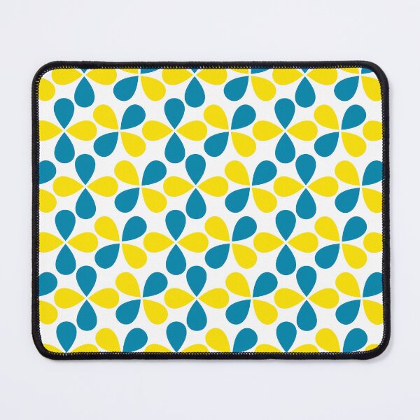 Artikelvorschau, Abstraktes geometrisches 09 (Bold Blue and Yellow Design Print) entworfen und verkauft von ToluaPrints.