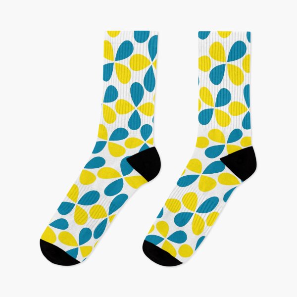 Artikelvorschau, Abstraktes geometrisches 09 (Bold Blue and Yellow Design Print) entworfen und verkauft von ToluaPrints.