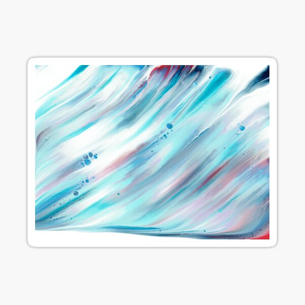 Swipe of Blue Sticker