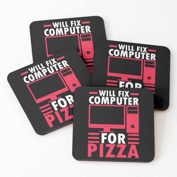 Item preview, Will Fix Computer For Pizza designed and sold by Dufawa.