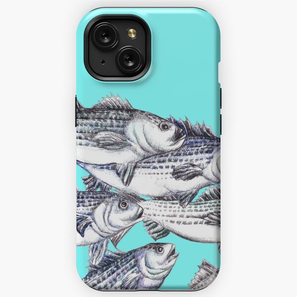 Striped Bass Fishing Art Print iPhone Case for Sale by