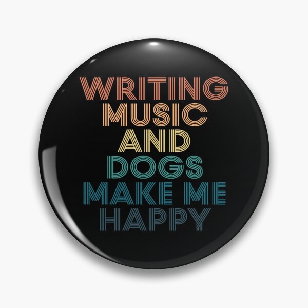 Item preview, Writing Music And Dogs Make Me Happy- Gift for Writing Music & Dogs Fans designed and sold by kindxinn.