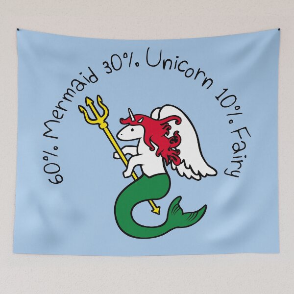 Item preview, 60% Mermaid, 30% Unicorn, 10% Fairy (Mermicorn Fairy) designed and sold by jezkemp.