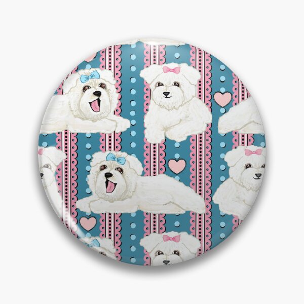 Item preview, Bolognese dogs and puppies designed and sold by MagentaRose.