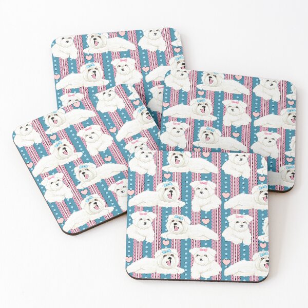 Item preview, Bolognese dogs and puppies designed and sold by MagentaRose.
